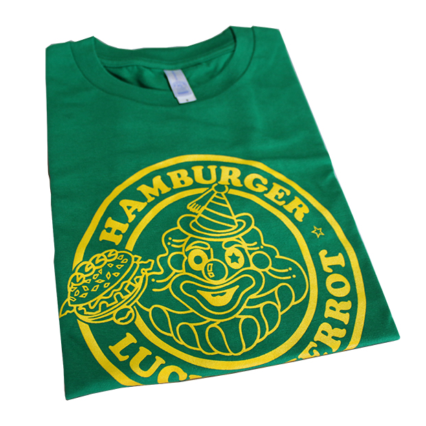 ラッキーピエロオリジナルTシャツ 緑 | 函館ラッキーピエロネットショップ